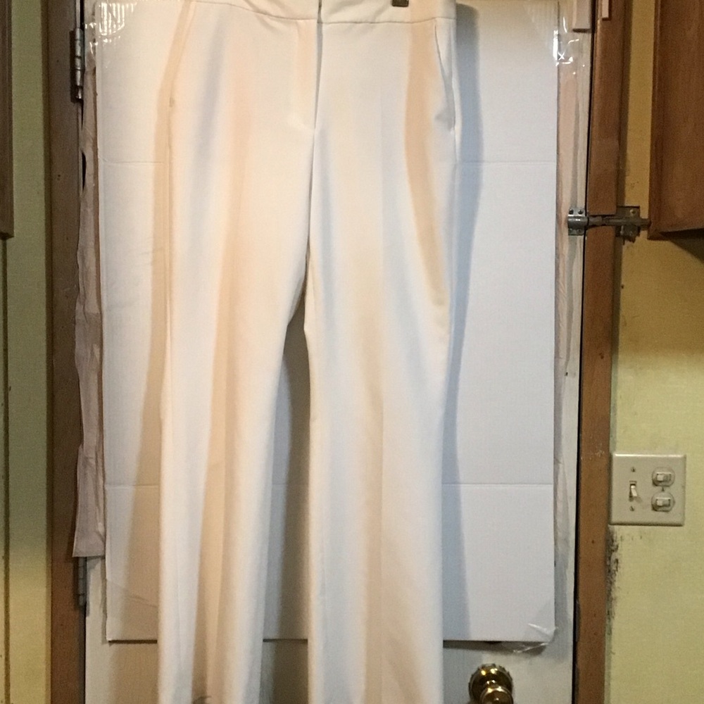 Zara Women's Classic White Trousers